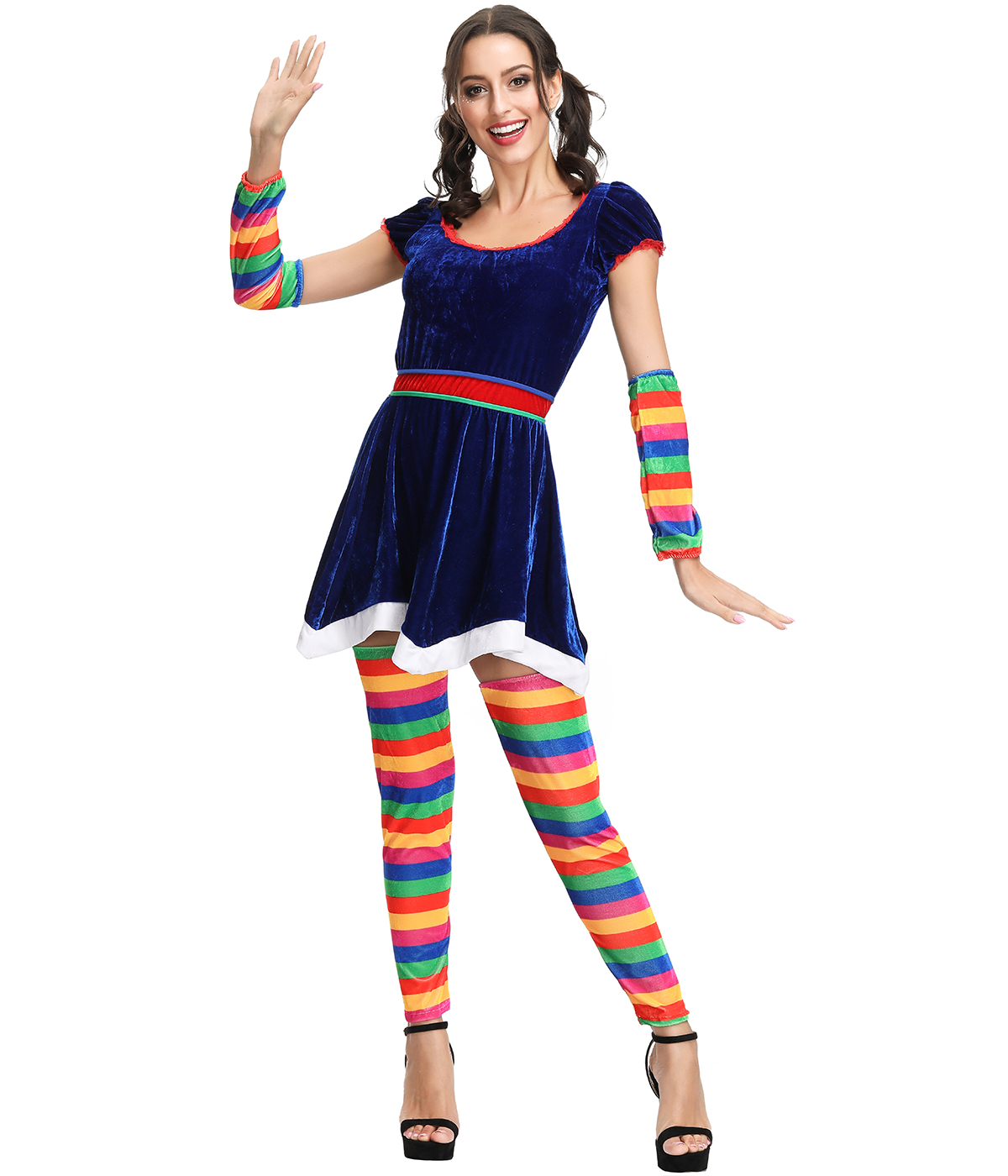 F1909 sexy clown costume for women